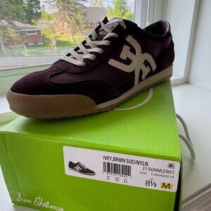 Sam Edelman Ivey Women’s Brown Suede/Nylon Sneaker - 8.5M